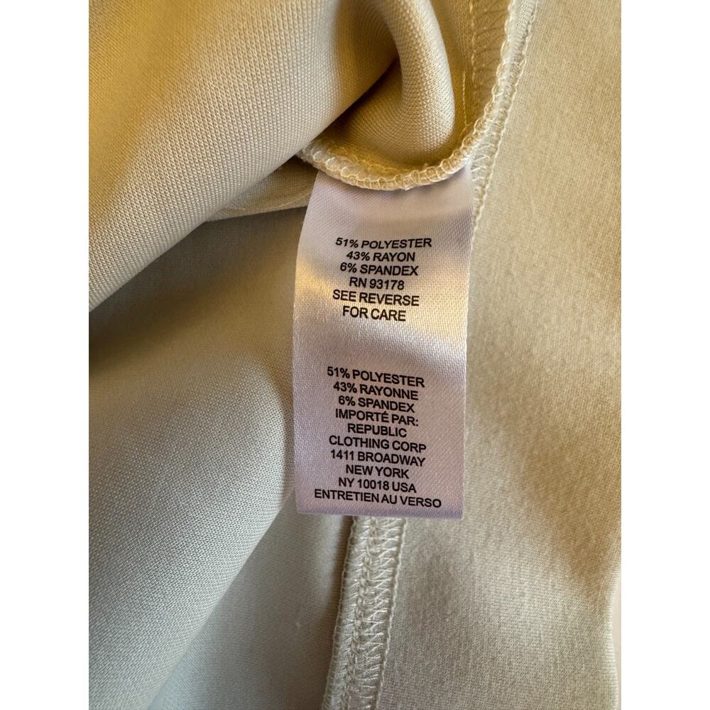 Elie Tahari Hoodie Womens Medium Cream Cowl Neck Pullover Soft Stretch - Picture 7 of 9